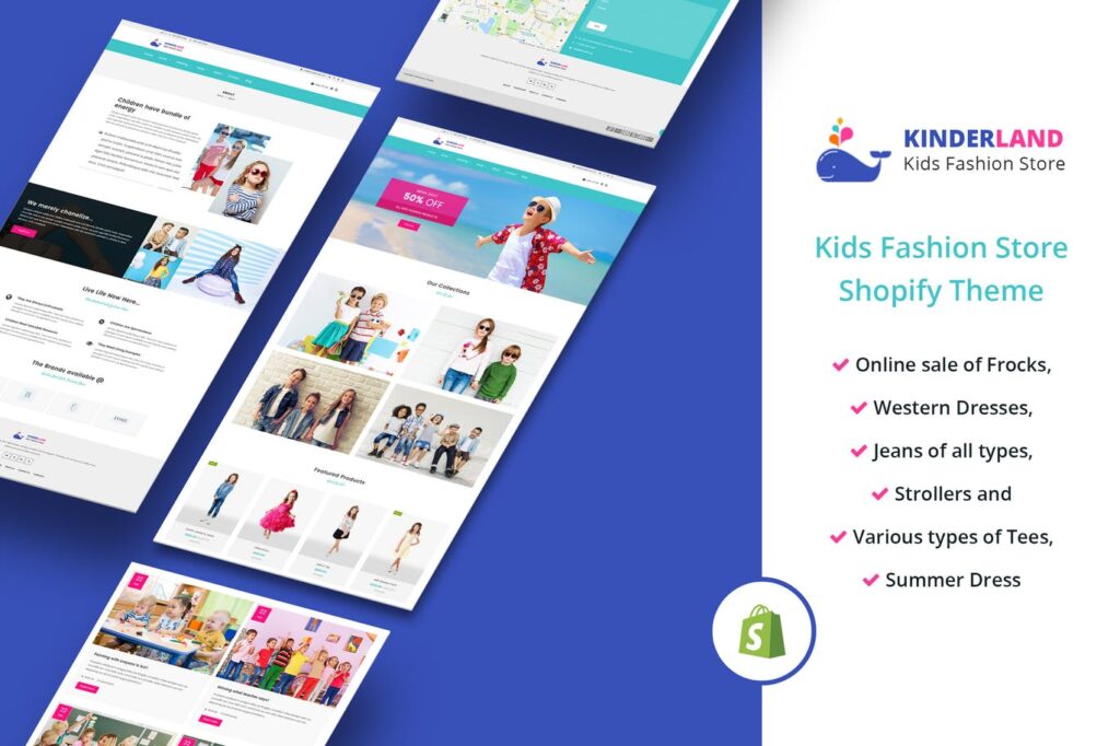 Kinder land – Kids Fashion Store Tema Shopify