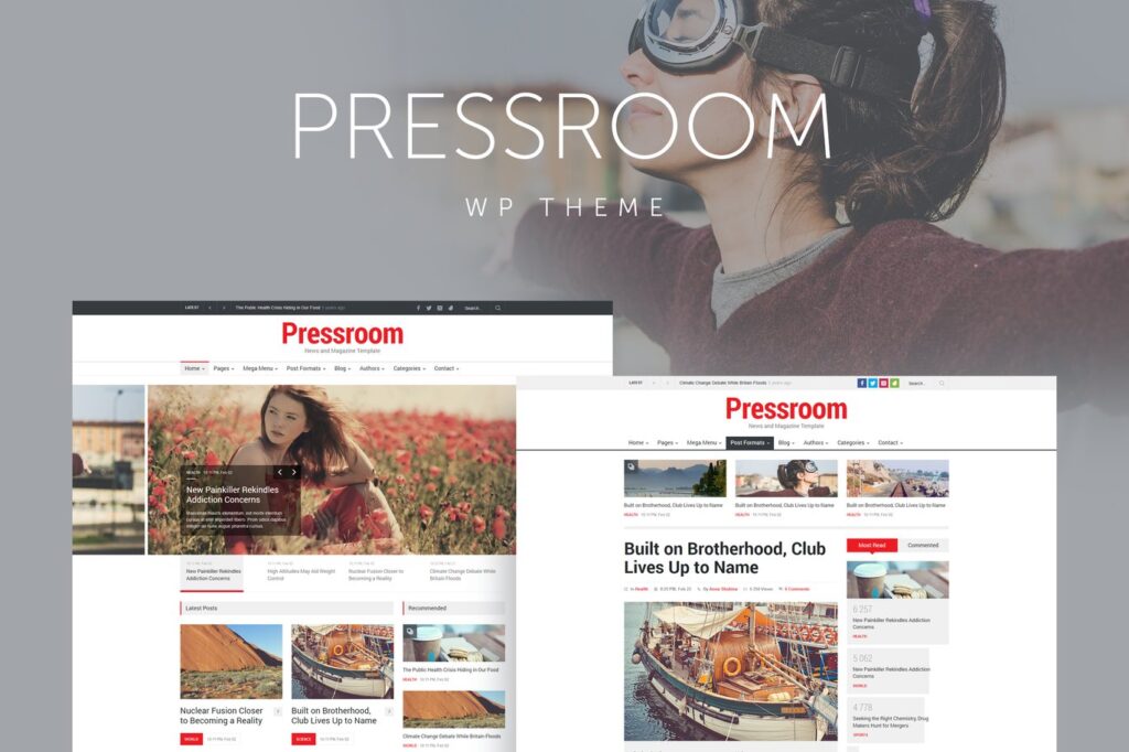 PressRoom – Tema WordPress para portais de notícias e blogs